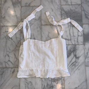 LA Hearts White Crop Top
